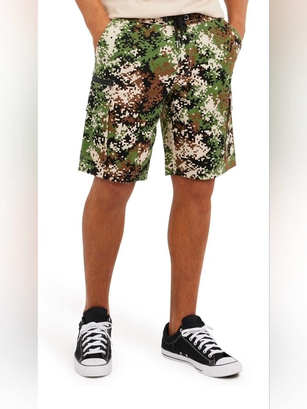 Dogg Supply By Snoop Dogg Men's Digital Camo Cargo Shorts - Green